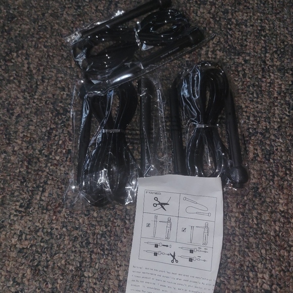 Black Jump Rope Set- 3 Pack - Picture 2 of 7